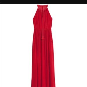 H&M red maxi dress